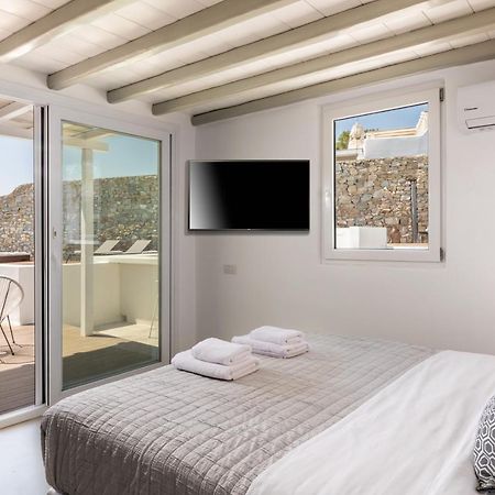 Villa In Mykonos - 6 Bedroom - 1Km From Mykonos Town - Infinity Pool - Sunset View 외부 사진