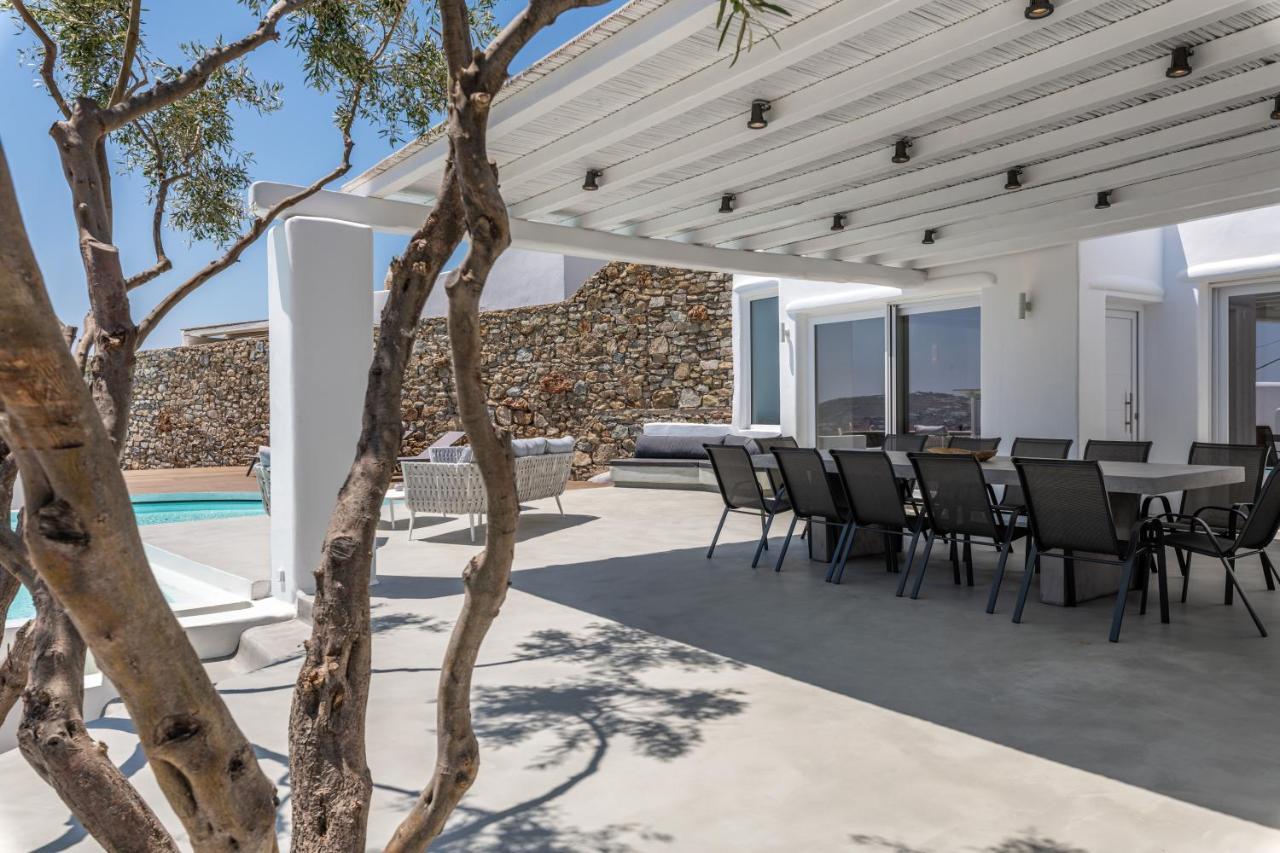 Villa In Mykonos - 6 Bedroom - 1Km From Mykonos Town - Infinity Pool - Sunset View 외부 사진