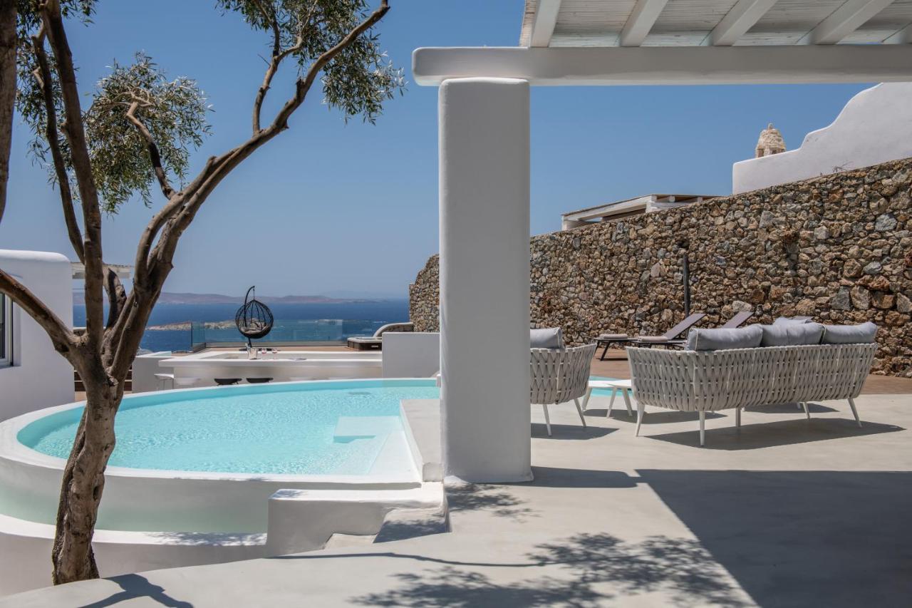 Villa In Mykonos - 6 Bedroom - 1Km From Mykonos Town - Infinity Pool - Sunset View 외부 사진