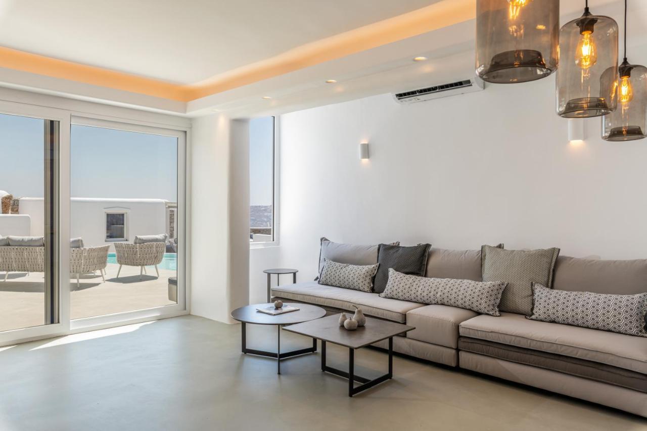 Villa In Mykonos - 6 Bedroom - 1Km From Mykonos Town - Infinity Pool - Sunset View 외부 사진